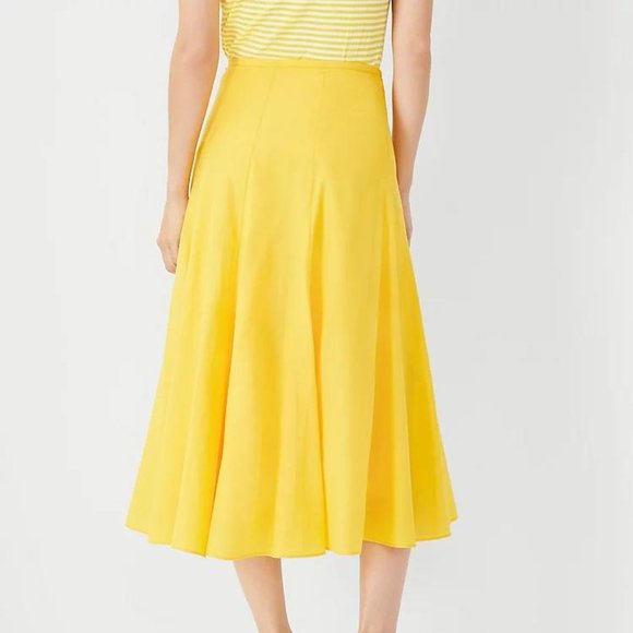 Ann Taylor Petite Tie Waist Godet Skirt New - Picture 4 of 4